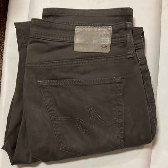 Ag Adriano Goldschmied Brown Straight-Leg Jeans - Picture 1 of 2